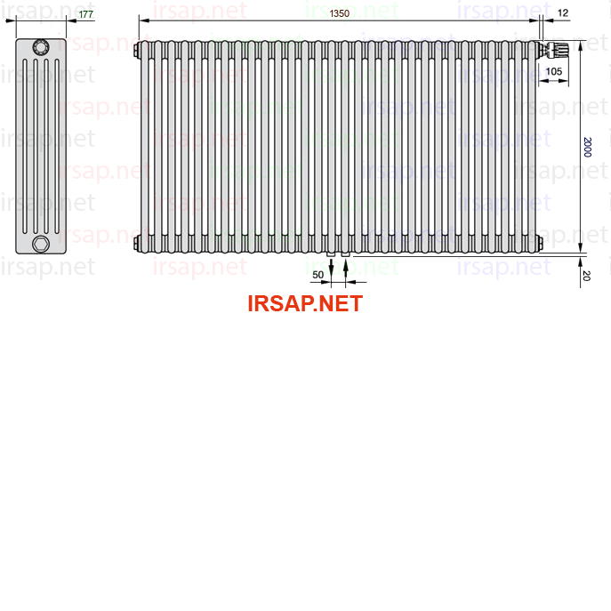 Радиатор IRSAP Tesi 52000/30 T52 CL 01